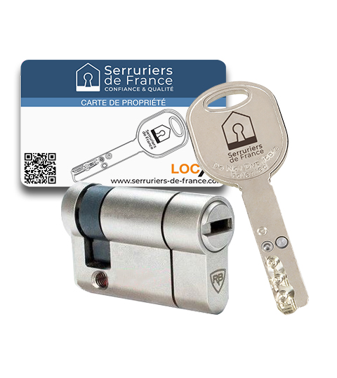 Cylindre européen autocassant Locxis Serruriers de France® - 3 clés brevetées