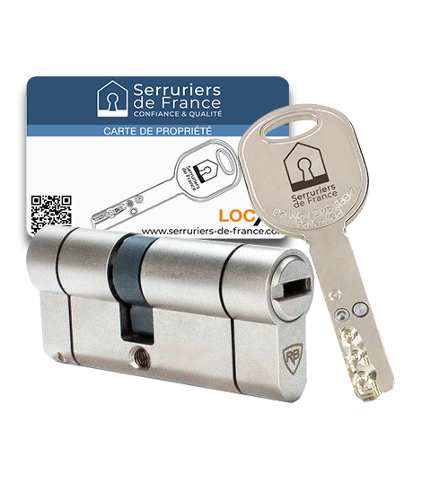 Cylindre européen autocassant Locxis Serruriers de France® - 3 clés brevetées