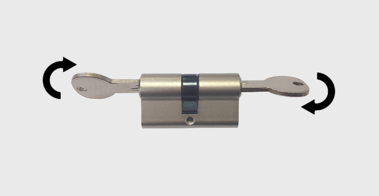 Cylindre Débrayable Et Option De Secours : Clé À L'intérieur